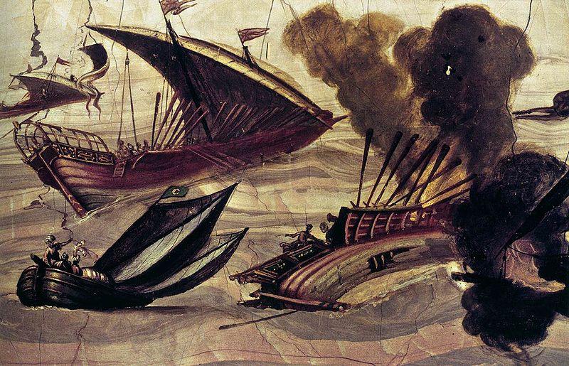 Filippo Napoletano Naval Battle Norge oil painting art